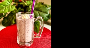 Blueberry, Banana, and Peanut Butter Smoothie