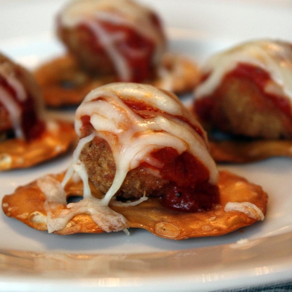 Pretzel Parmesan Chicken Bites