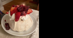 Pavlova with Winter Fruits