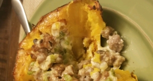 Squasage (Sausage-stuffed Squash)