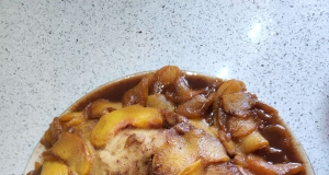 Peach Cobbler Upside-Down Pound Cake