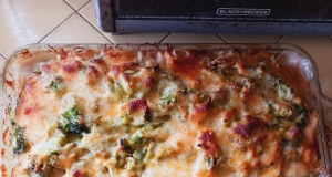 Easy Baked Chicken, Rice, and Broccoli Casserole
