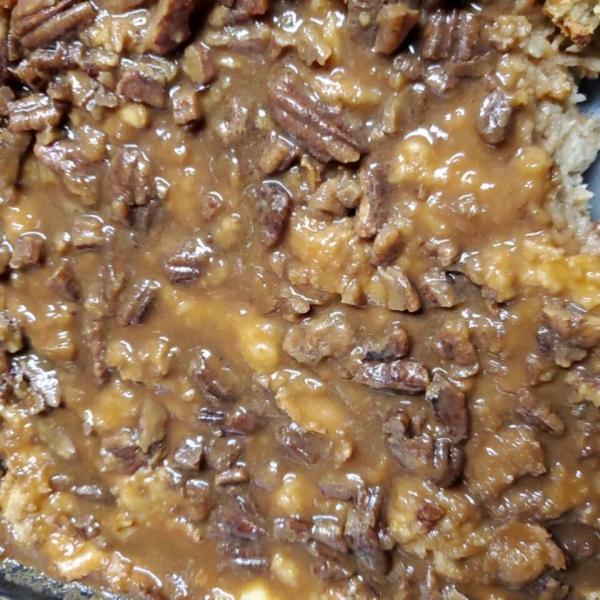 Bread Pudding with Praline Sauce