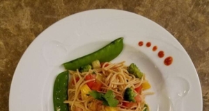 Asian-Inspired Chilled Pasta Salad with Chicken