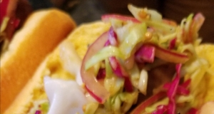 Grilled Brats with Quick-Cooked Cabbage