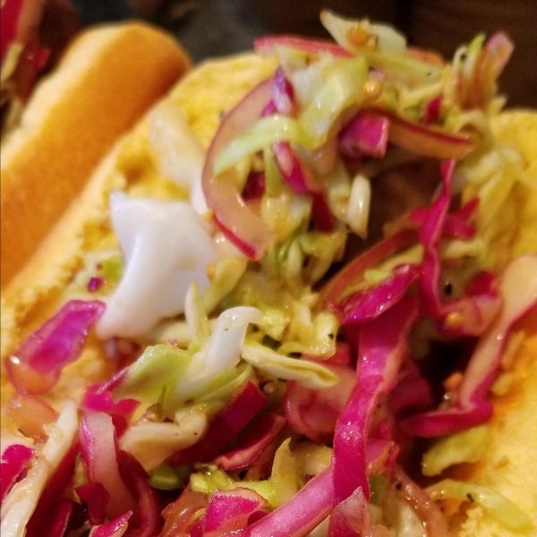 Grilled Brats with Quick-Cooked Cabbage