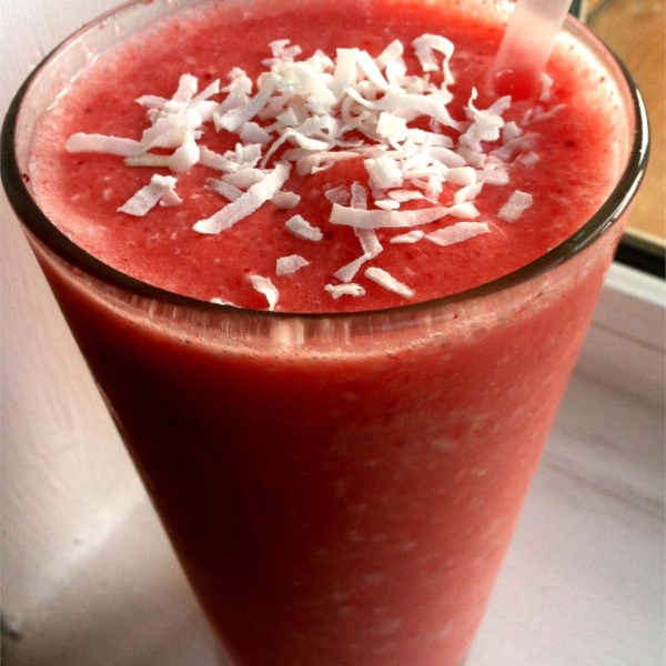 Strawberry Orange Coconut Smoothie
