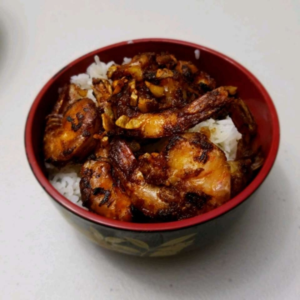 Hawaiian Garlic Shrimp Scampi