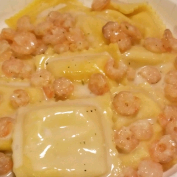 Shrimp and Pasta in Lemon Cream Sauce