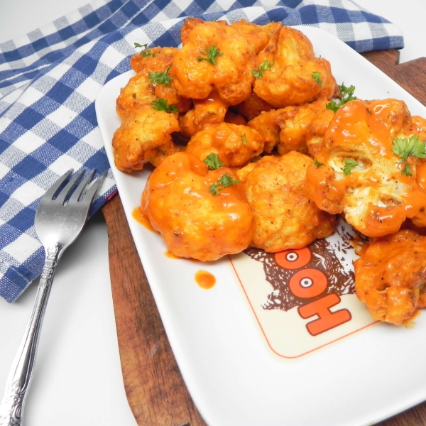 Air Fryer Vegan Buffalo Cauliflower