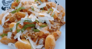 Gnocchi Alla Vodka with Ground Beef