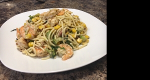 Brett's Creamy Shrimp and Bacon Pasta