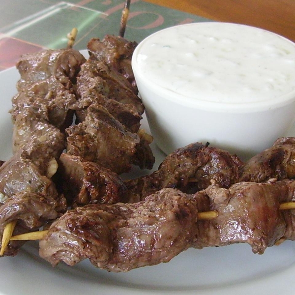 Bison Souvlaki Skewers