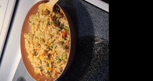 Garlic Chicken Fried Brown Rice