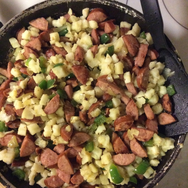 Smoked Sausage-Potato Hash