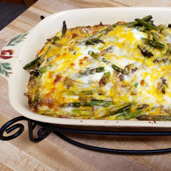 Asparagus, Potato, and Onion Frittata