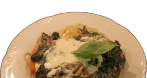 Three-Cheese Pasta with Greens