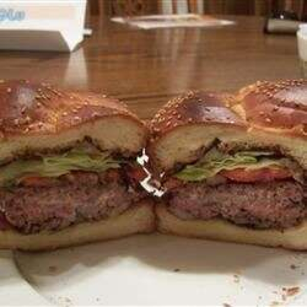 Blue Stuffed Buffalo Burger