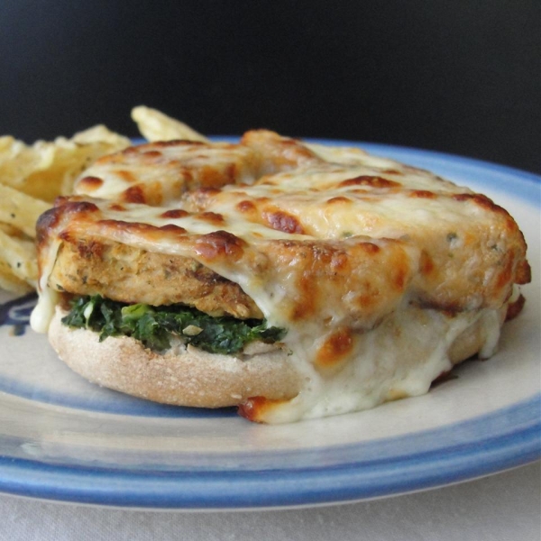 Kale Pesto English Muffin Pizza