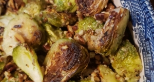 Roasted Brussels Sprouts with Pecans