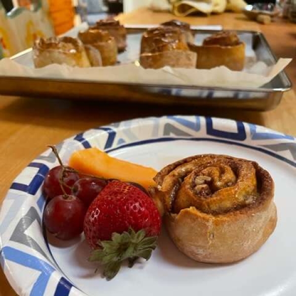 Two-Ingredient Dough Cinnamon Rolls with Vanilla Glaze