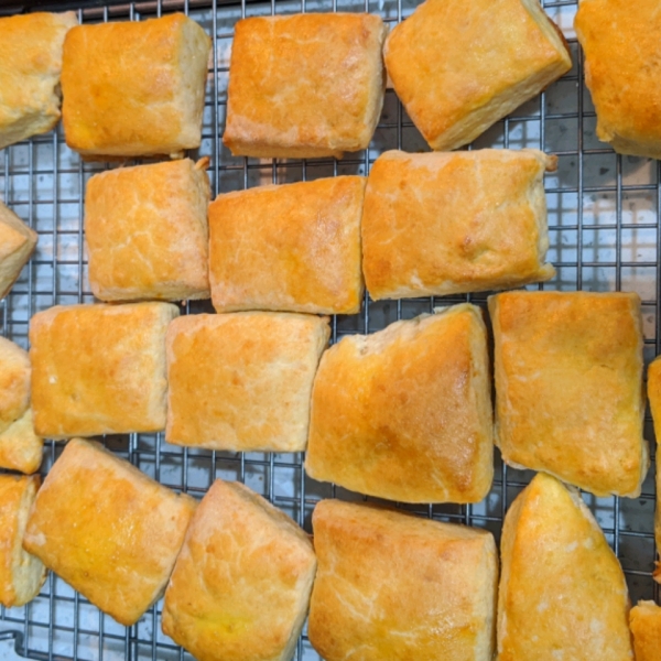 Cheddar Biscuits with Chive Butter