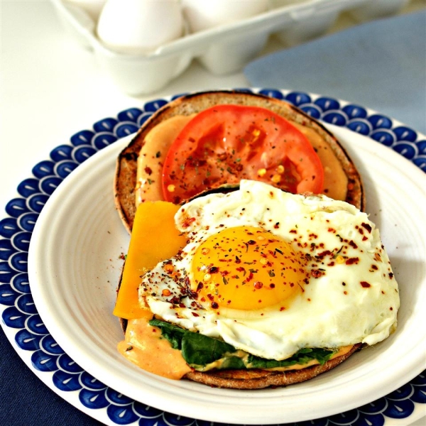 Cajun Fried Egg Sandwich