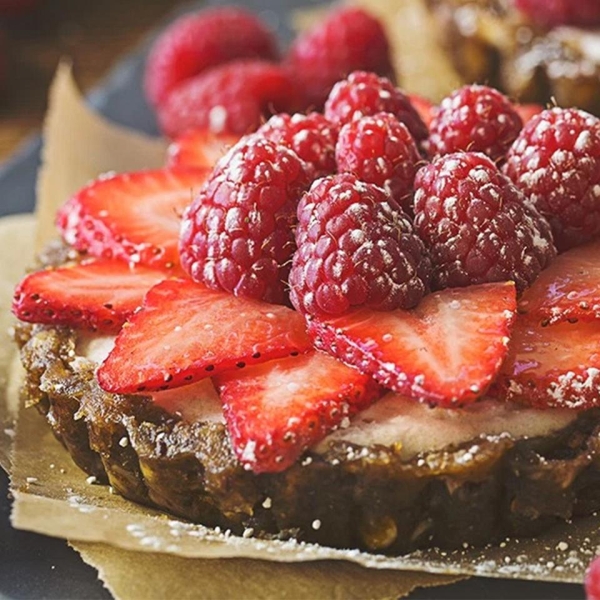 No-Bake Coconut Fruit Tarts