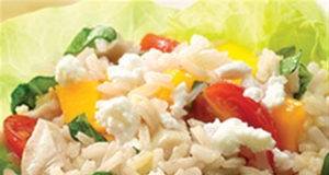 Mango Basil Chicken and Brown Rice Salad