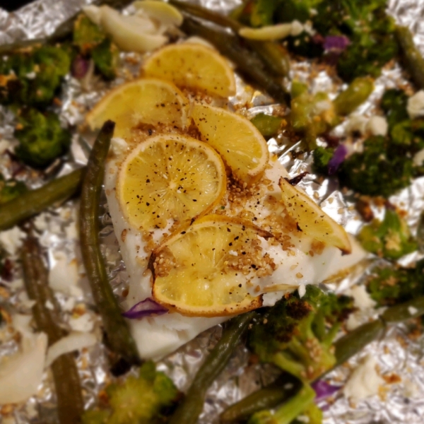 Simple Seafood Sheet Pan Meal