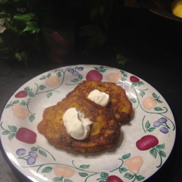 Savory Butternut Squash Pancakes