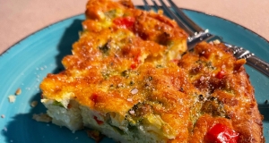 Very Veggie, Ham, and Gruyere Quiche
