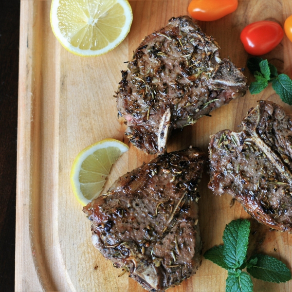 Grilled Lamb Loin Chops