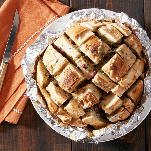 Herb and Pomegranate Pull-Apart Bread