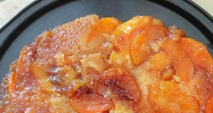 Slow Cooker Peach Upside Down Cake