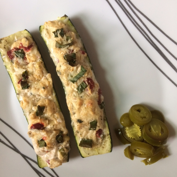 Grilled Stuffed Zucchini Boats