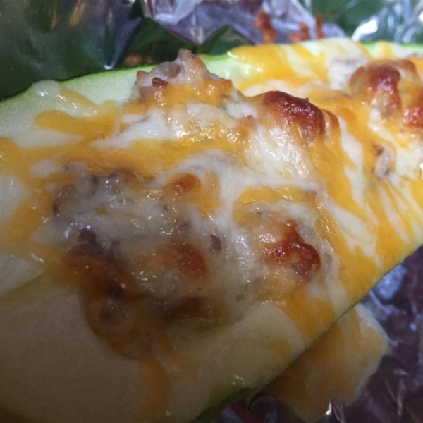 Grilled Stuffed Zucchini Boats