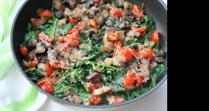Sauteed Spinach and Mushrooms