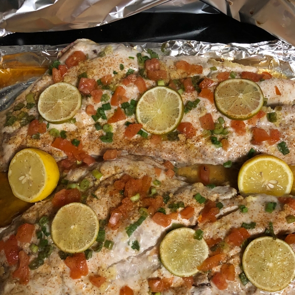 Baked Snapper with Citrus and Ginger