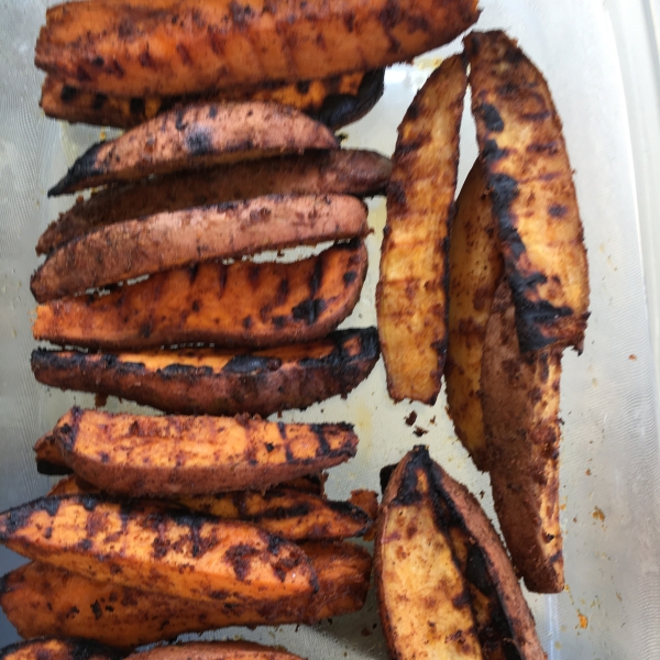 Grilled Chipotle Sweet Potatoes