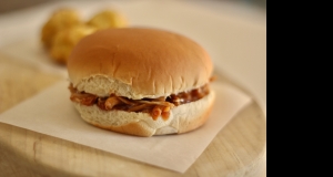 Spicy BBQ Shredded Chicken Sandwiches