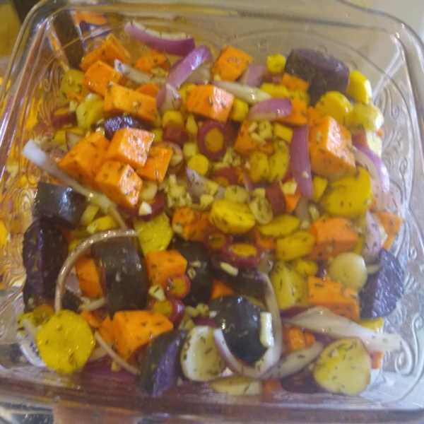 Savory Roasted Root Vegetables