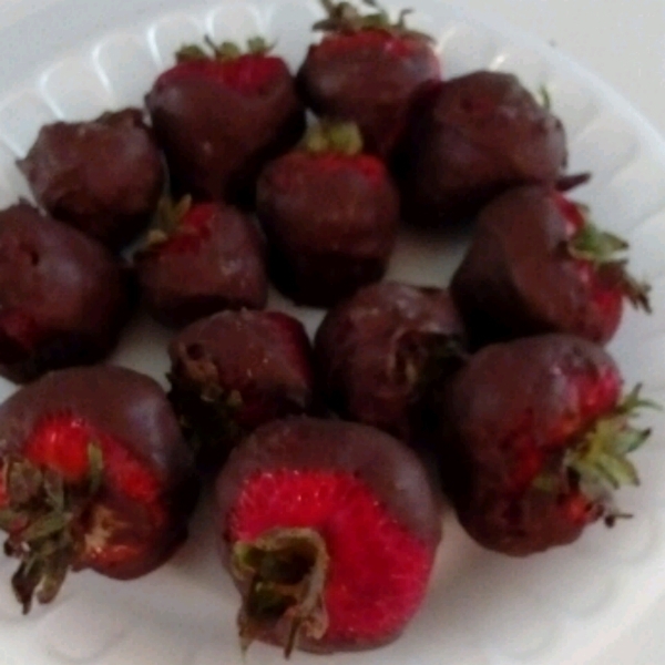 Healthier Chocolate Covered Strawberries