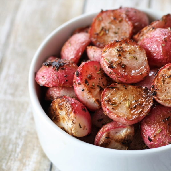 Garlic-Roasted Radishes