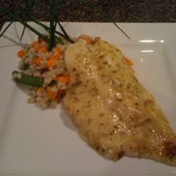 Orange Roughy with Sherry and Herb Sauce