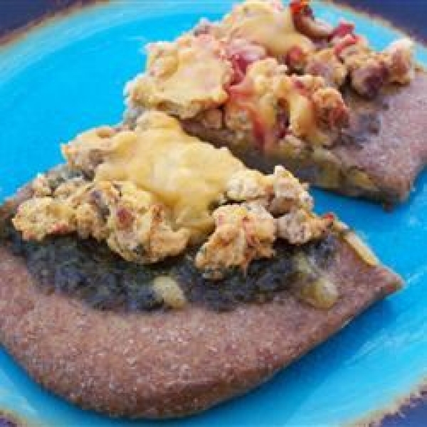 Pesto Breakfast Pizza