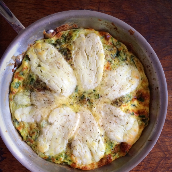 Halloumi and Zucchini Frittata