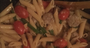 Kellie's Simple Penne with Pepperoni and Cheese