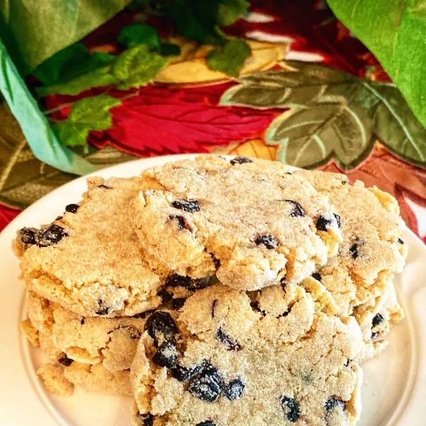 Blueberry Cornmeal Cookies