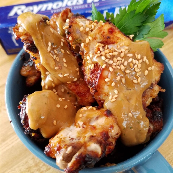 Peanut Sesame Chicken Wings